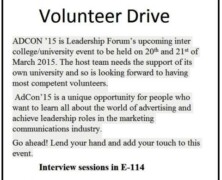 Signup as volunteers for AdCon’15