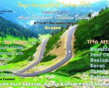 Register for Dean Geographical Society’s trip to Azad Kashmir
