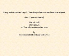 ICC presents videos related to 3-D Chemistry
