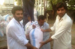 FPSS distributes food packages among flood affected people