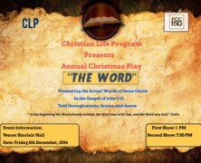 CLP presents Christmas Play ‘The Word’
