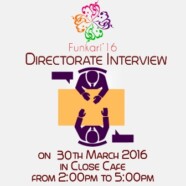 Art Junction to hold Directorate Interviews for Funkari ’16