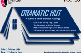 FDC presents Dramatic Hut series of short dramatic readings