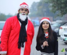 IAS & EWC Students Dressed as Santa Spread Christmas Cheer
