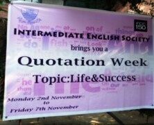 IES holds Quotation Week