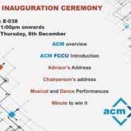 Inauguration Ceremony of ACM FCCU Chapter