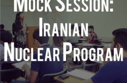 3 Day Mock Session: Iranian Nuclear Program