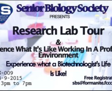 Research Lab Tours for Biological Sciences and Biotechnology Freshmen