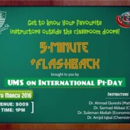 UMS to organize a 5-Minute Flashback