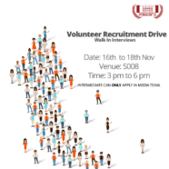 Volunteer Recruitment Drive FORMUN ’16