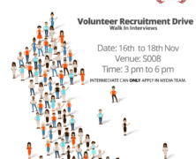 Volunteer Recruitment Drive FORMUN ’16