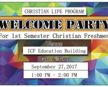 CLP arranges Welcome Party for Christian Baccalaureate Freshman and First Year Intermediate Students