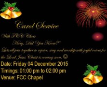 CLP to hold Carol Service