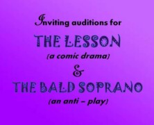 EES invites auditions for ‘The Lesson’ and ‘The Bald Soprano’