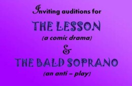 EES invites auditions for ‘The Lesson’ and ‘The Bald Soprano’