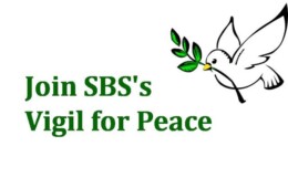 Join SBS’s Vigil for Peace
