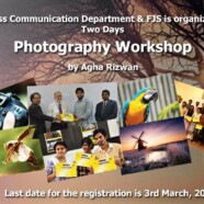 Register for FJS & Mass Comm Dept’s photography workshop