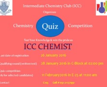 ICC to hold Chemistry Quiz Competition