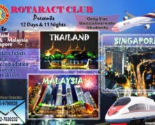 Register for Rotaract Club’s trip to Malaysia, Singapore & Thailand