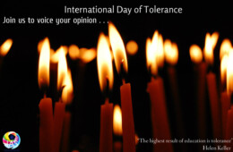 Join IAS & CLP for vigil on International Day of Tolerance